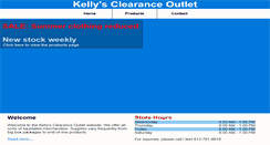 Desktop Screenshot of kellysclearanceoutlet.com
